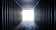 Interior of an empty shipping container