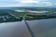 Aerial view of the Demerara Harbour Bridge across the Demerara River near Georgetown, Guyana