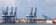 Container gantry cranes along the wharf at a container port in Colón, Panama