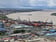 Aerial view of container yards and cranes at Jules Sedney Harbour, Paramaribo, Suriname