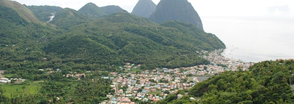 Soufrière and the Pitons, St Lucia
