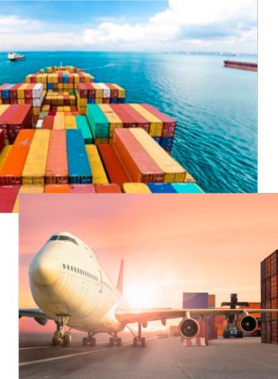 Imports shipped to the Bahamas by air and sea